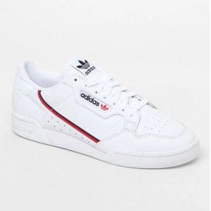 ADIDAS White & Red Continental 80 Shoes (NWT)